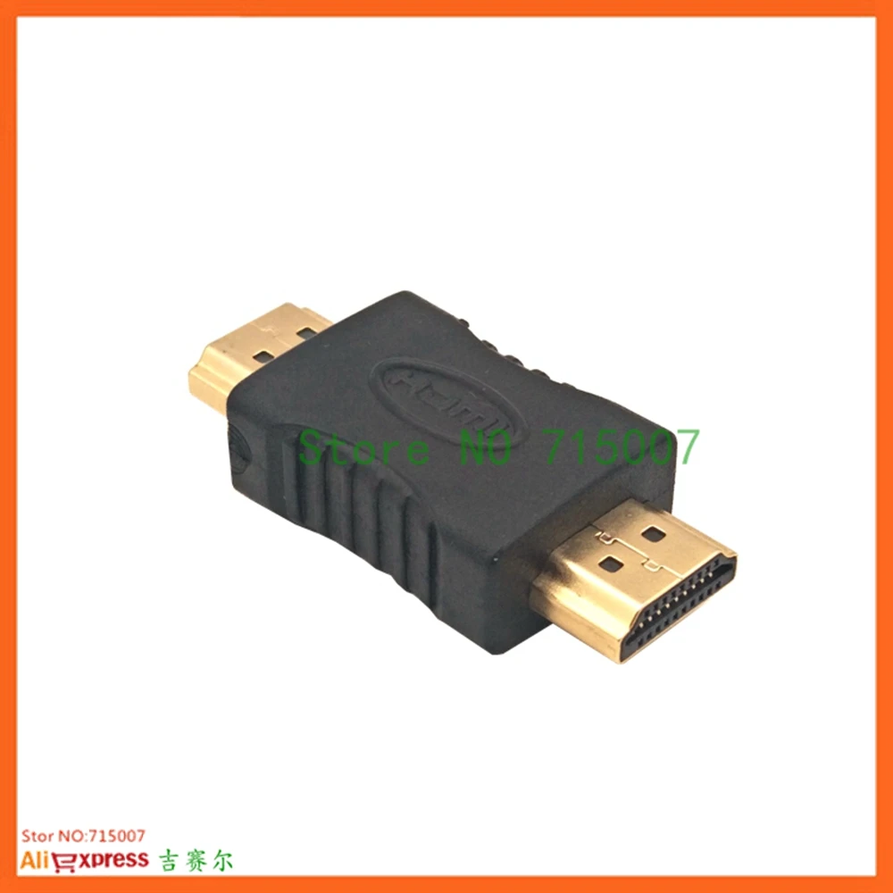 Gold-plated HD-  compatible to HDTV male to Male Coupler Con