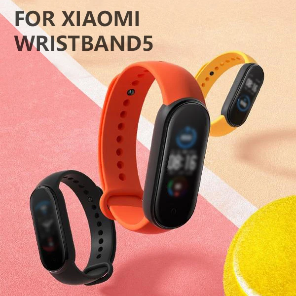 Ремешок на запястье для Xiaomi Mi Band 5 силиконовый браслет 4 3 ремешок смарт