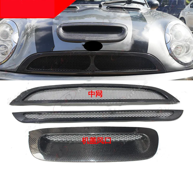 

car front bumper grill grille mask Cover Air Vents for BMW mini R50 R52 R53 автомобильные товары