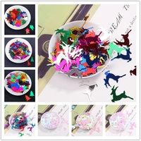 10gpack eight styles christmas series sequins pvc paillettes diy crafts loose sequin scrapbook ornaments decoration accessories