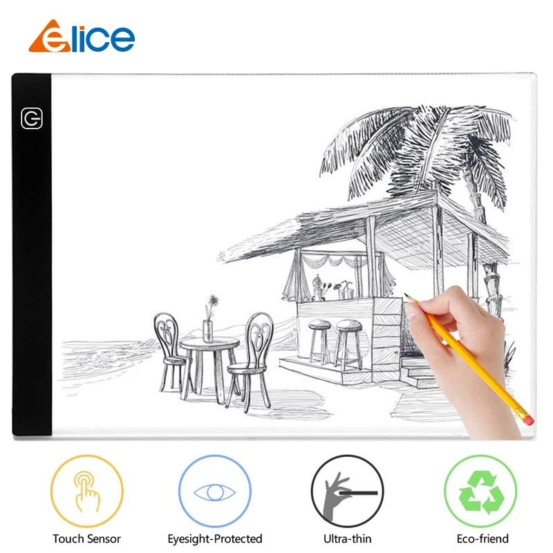 Лайтбокс А4 портативный виниловый светодиодный светильник для рисования с