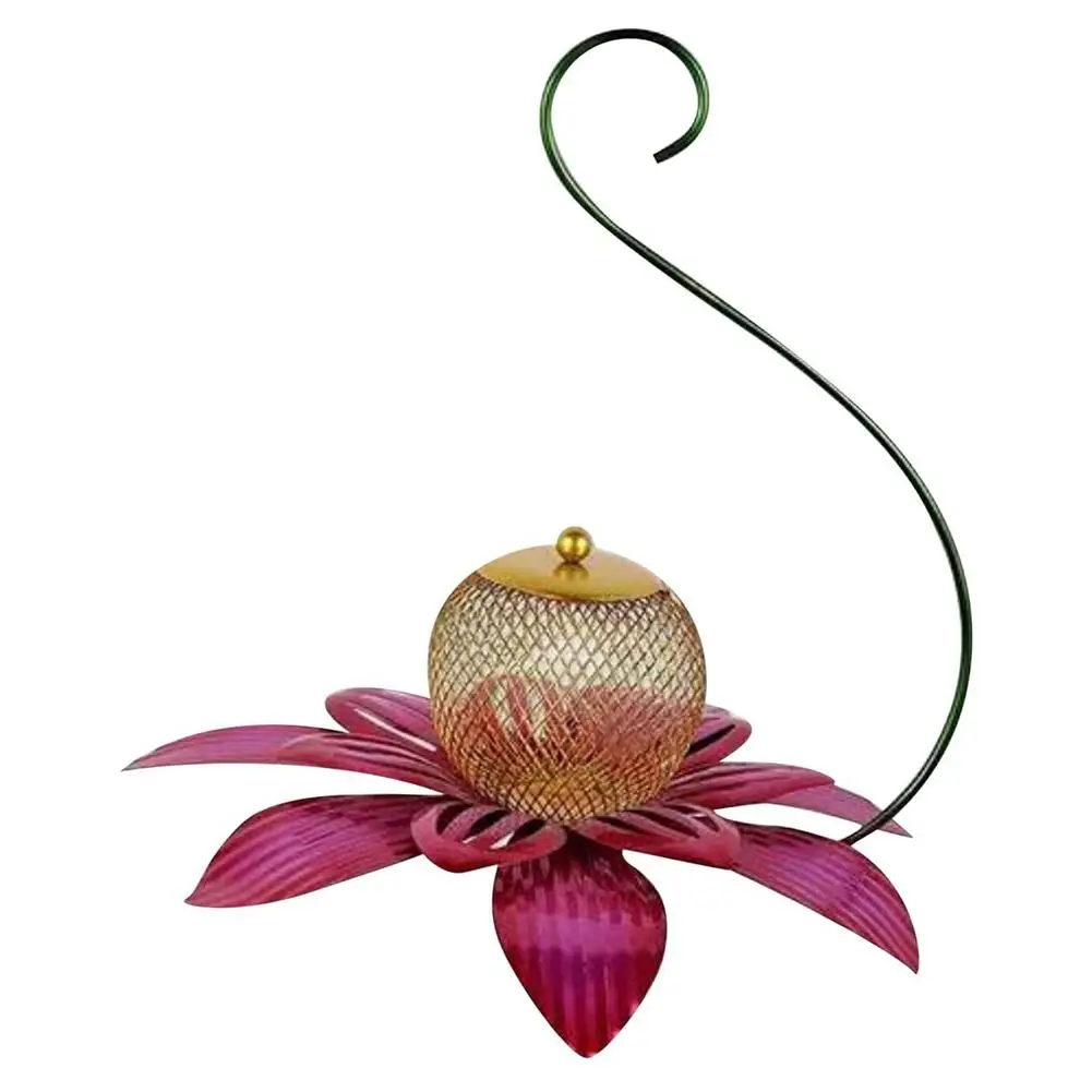 

Metal Flower Bird Feeder Hanging Hummingbird Feeders Food Bowl A Perfect Gift For Bird Lovers Friends Family Relatives
