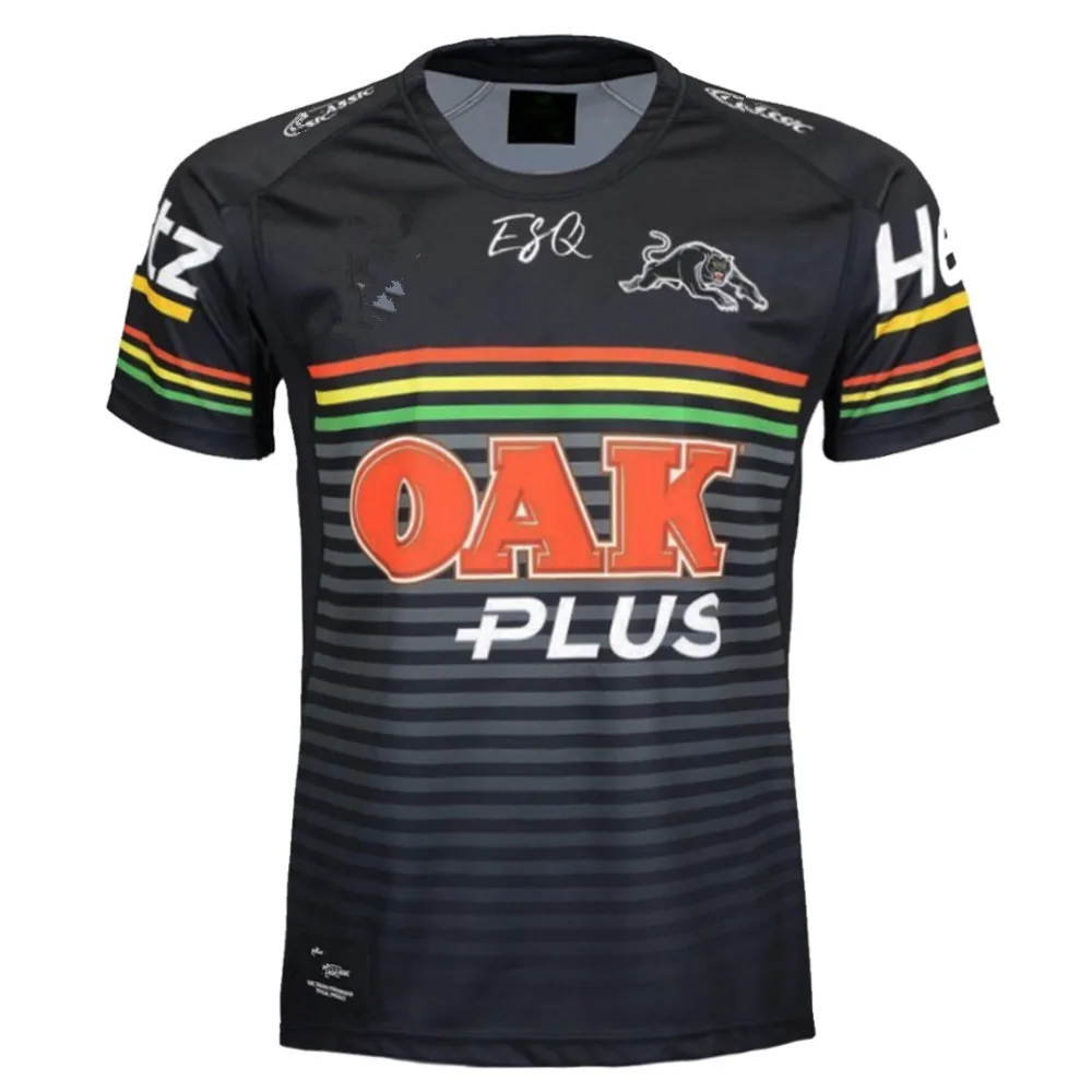 PENRITH PANTHERS футболка для регби Размер: S-XXXL принт на заказ номер имя качество идеальное - Цвет: 2019 HOME