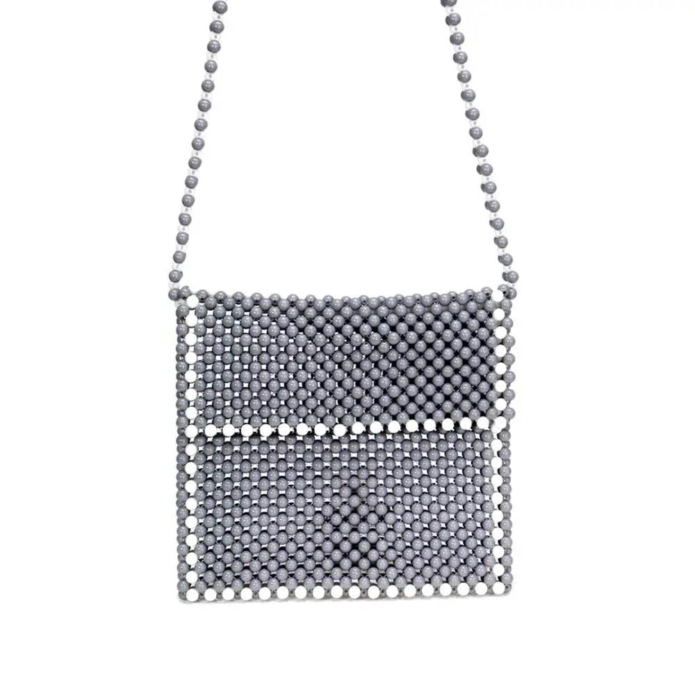 

GLOIG Beaded hollow women evening bags with shoulder chain purse clutch bags