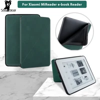 luxury pu leather cover for xiaomi mireader magnetic funda case for xiaomi e reader auto wakesleep