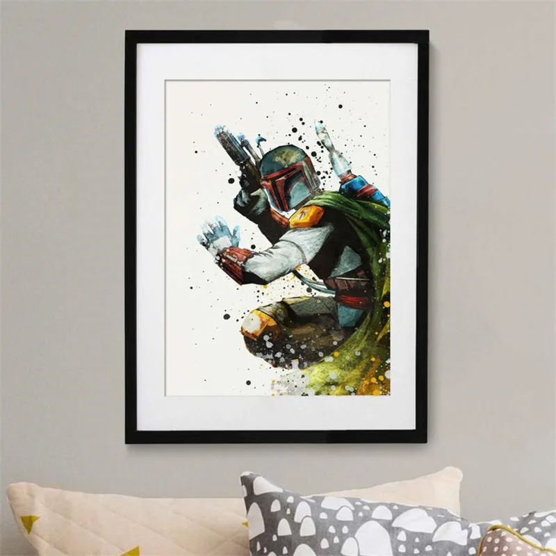 Картина на холсте Disney Звездные войны Постер и печать фильмов настенное искусство