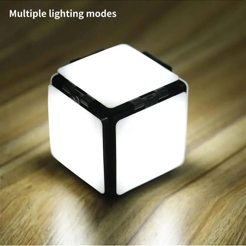 

Creative 3D Cubic Night Lamp Acrylic Desktop Nightlight Holiday Decor Gift Bedside Decorative Night Light Bedroom Table Lamp