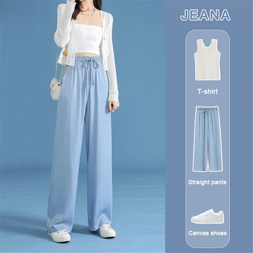 

Брюки женские из вискозы, тонкие мешковатые джинсы в стиле оверсайз, модные джинсовые брюки с завышенной талией для девушек, свободные широ...