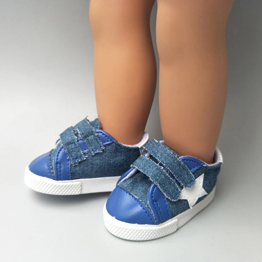 Doll Accessories Sneaker Athletic Canvas Shoes for 18 inch American Baby Toy Girl High Quality 43CM | Игрушки и хобби