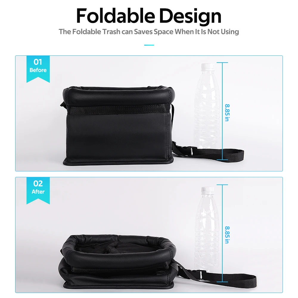 Портативная мусорная корзина для автомобиля подвесная мусора водонепроницаемый