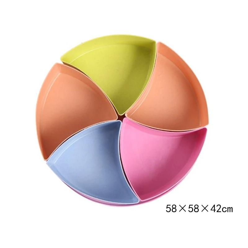 Креативный круглый многоклетчатый пластиковый чехол для хранения конфет с