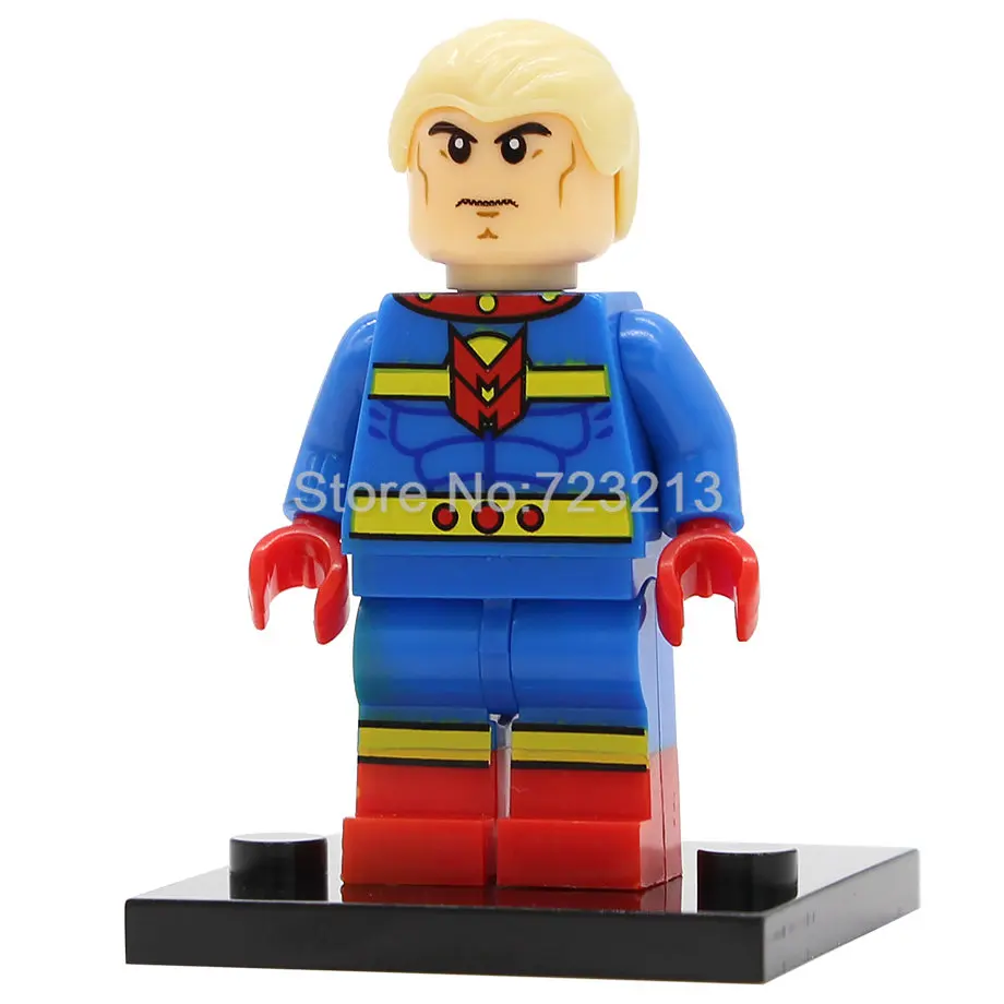 Mr Miracle Супергерой Супермен Бизарро киборг фигурка флэш Аквамен Скотт бесплатно Бэтмен мистер чудо строительные блоки модель игрушки - Цвет: Mr Miracle