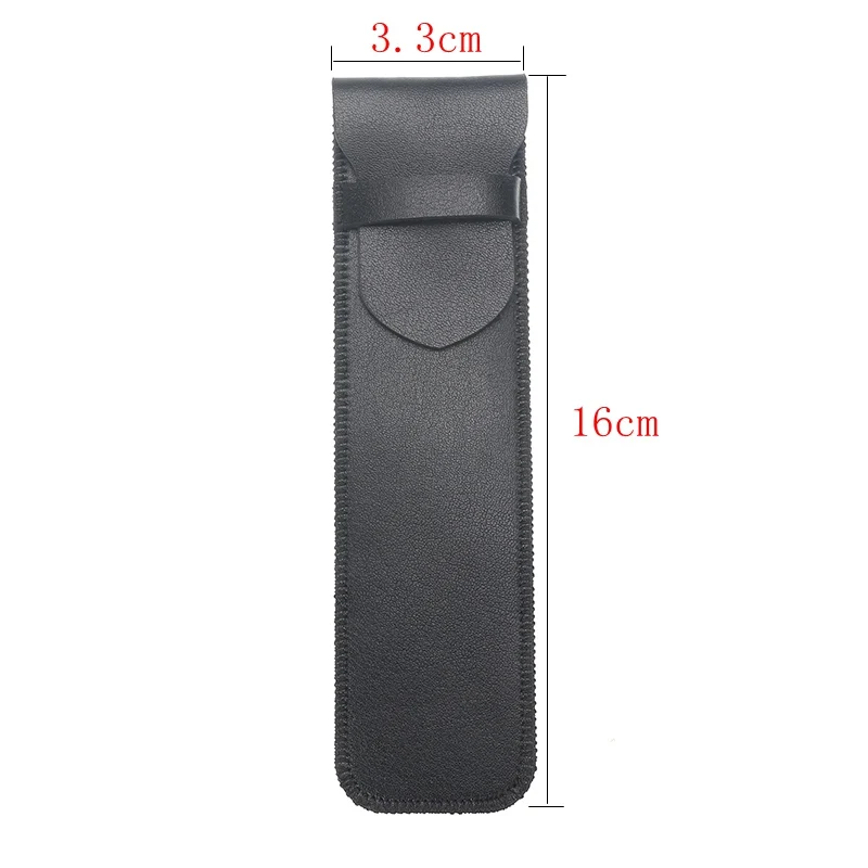 Пенал из натуральной кожи 16x6 см чехлы искусственной воловьей с перьевым чехлом