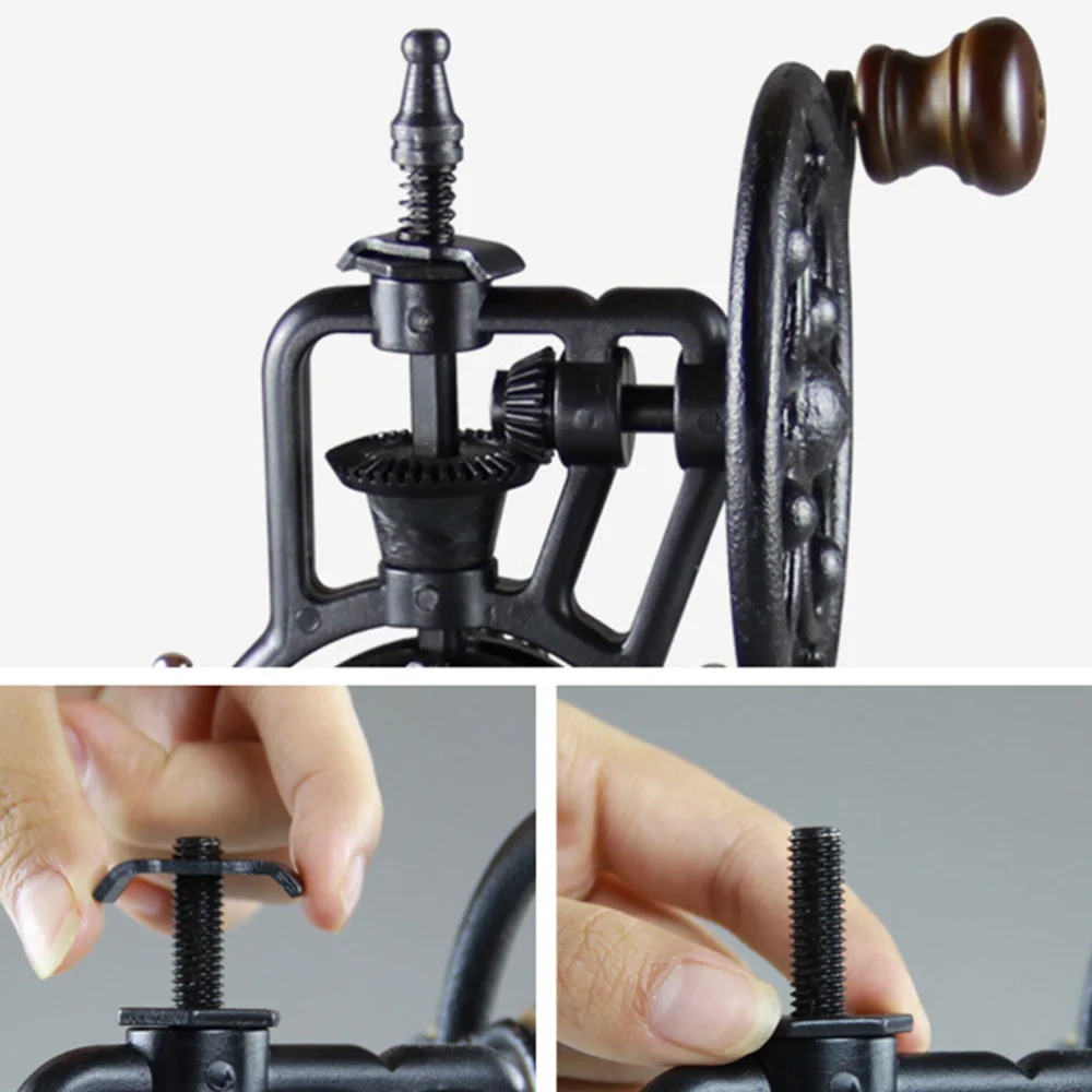 Offerte 1PC Macinacaffè Retrò Manovella Macinacaffè Manuale Caffettiera Decorazione Cucina Per Negozio Di Casa