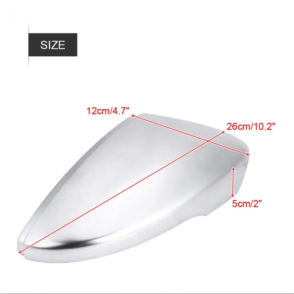 Новинка 2018 1 пара матовых хромированных крышек для зеркала заднего вида чехол