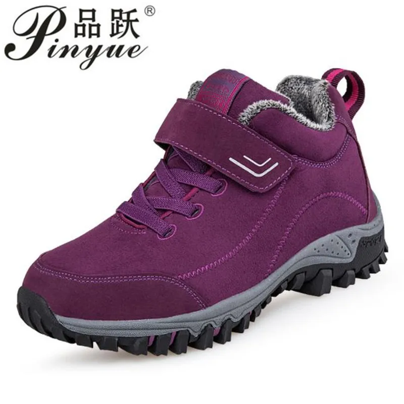 

Зимние женские зимние ботинки, водонепроницаемая теплая спортивная обувь для походов, мужские демпфирующие удобные осенние кроссовки боль...