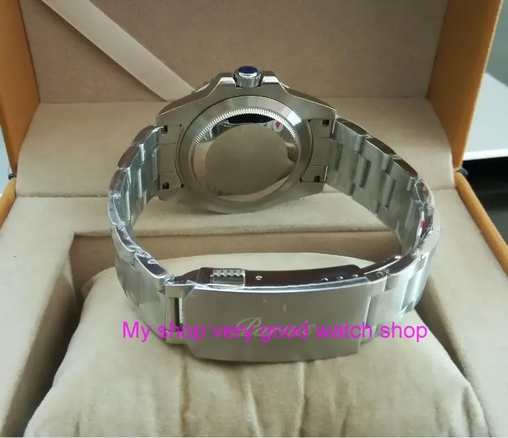 40 мм Parnis с сапфирами Кристалл GMT автоматическое машинное движение светящиеся