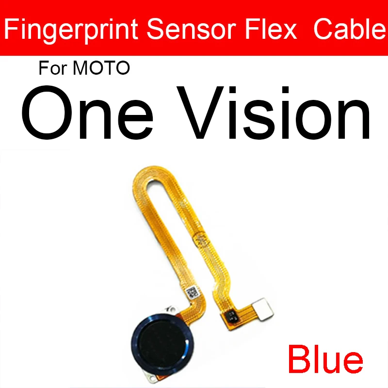 Фото Датчик отпечатков пальцев для дома гибкий кабель для Motorola Moto One Vision XT-1970 для дома Сенсорный сенсор Flex Лента Запчасти для ремонта №5