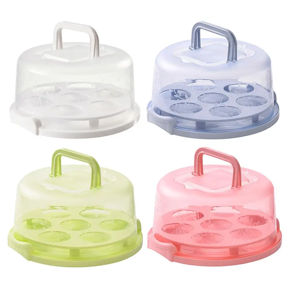 Портативный легкий круглый торт ко дню рождения десерт фрукты для хранения и