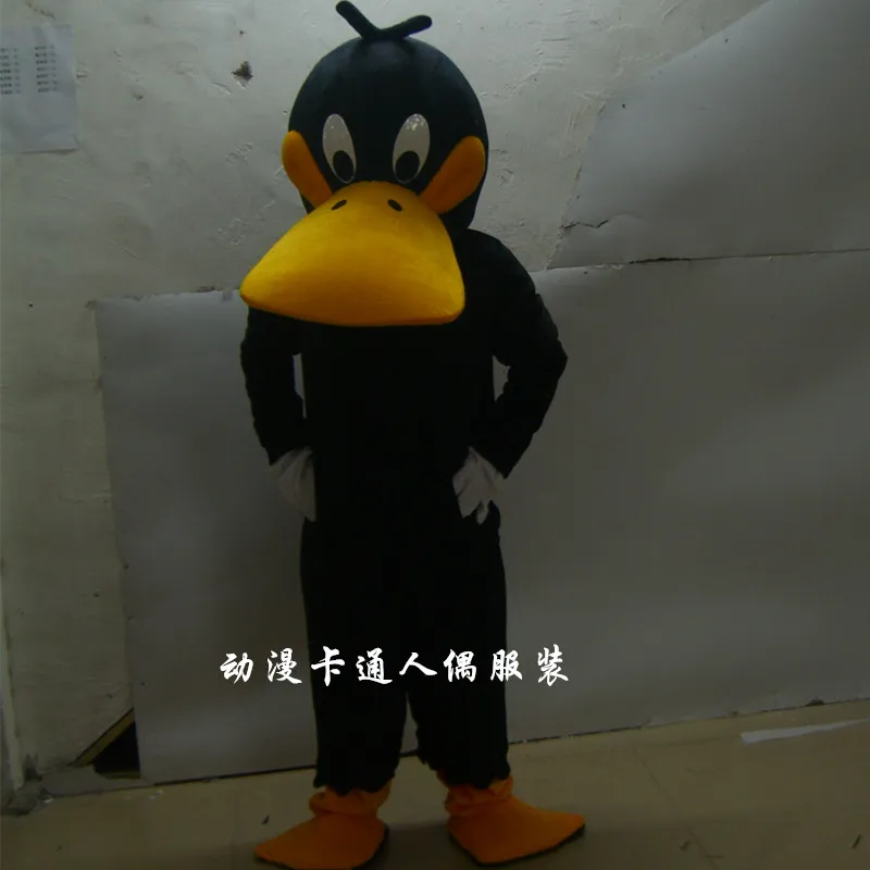 Костюмы-талисманы с черной уткой костюмы для косплея вечеринки игры наряды