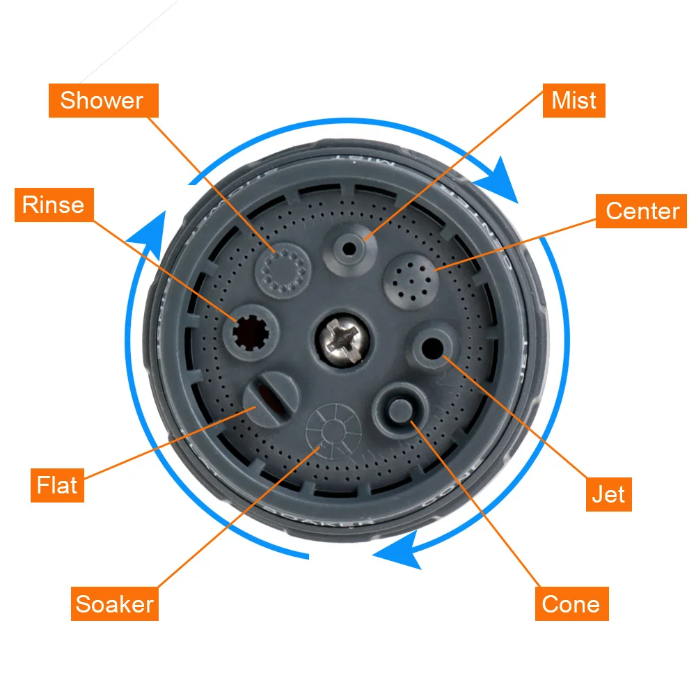Ручной многофункциональный водяной пистолет высокого давления 8 режимов