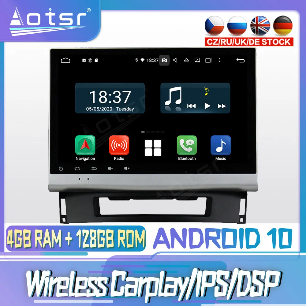Android 10 PX6 128G для OPEL Astra J 2011 - 2012 2014 DVD GPS навигация Авто Радио стерео видео