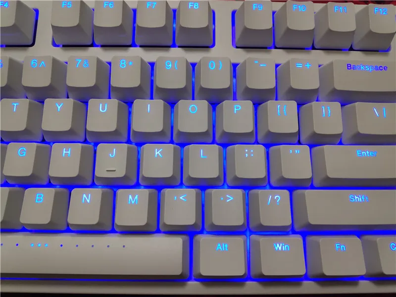 IKBC F108 F87 TKL механическая клавиатура без ключа синий светодиод cherry mx Переключатель коричневый синий белый led подсветка игровая клавиатура
