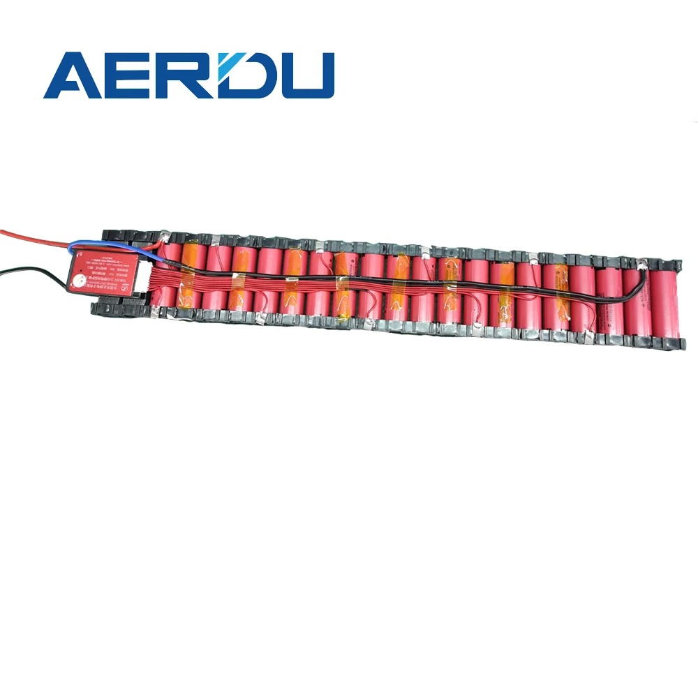 AERDU 36 В 10S2P 7 Ач встроенный 15а BMS с держателем 18650 фотоэлементов раздвижные батареи