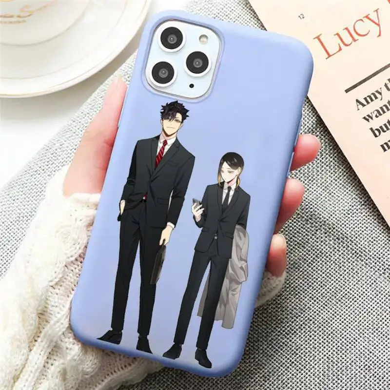 

Anime volleyball boy Kuroo Tetsurou Phone Case Candy Color Blue for iPhone 11 12 pro XS MAX 8 7 6 6S Plus X 5S SE 2020 XR