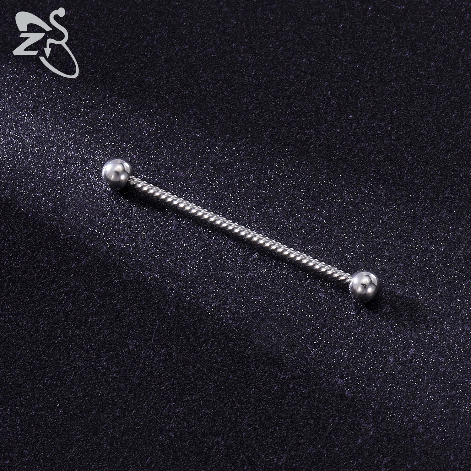 ZS 1 PC Colorful Stainless Steel Long Industrial Barbell Ring For Women Men 14g Snake Ear Tragus Helix Ear Piercing Body Jewelry