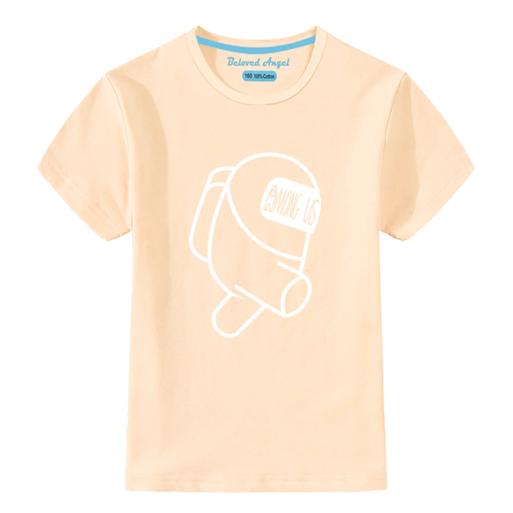 

Summer Game 3D Cartoon Pink Birthday T Shirt Boys Girls Tees Short Sleeve Casual Luminous T Shirt Print New Fashion Kids Tops