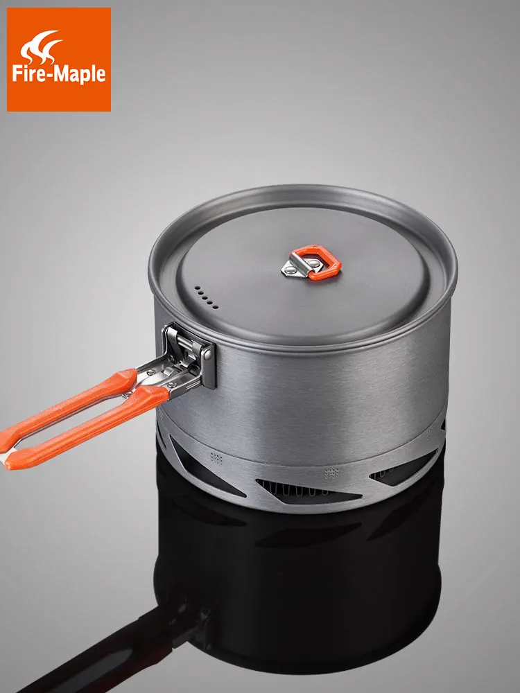 

Fire Maple Feast K2 Energy-Gather 1-2 People Use 1.5L Outdoor Camping or Picnic Portable Pot with 2 Bottles and Cleaning Cloth