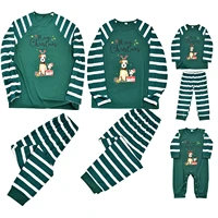 new cute fashion christmas print family european and american pajamas parent child suit family matching outfits pijama familia