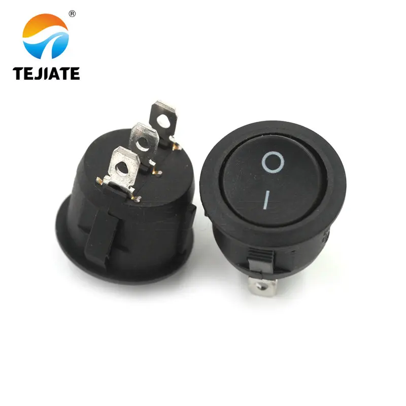 5PCS Ship Type Power Switch Boat Shaped Round Rocker 2/3/4 Feet Red/Green/White/Black Press button 6A 250V Open Hole 20MM | Обустройство