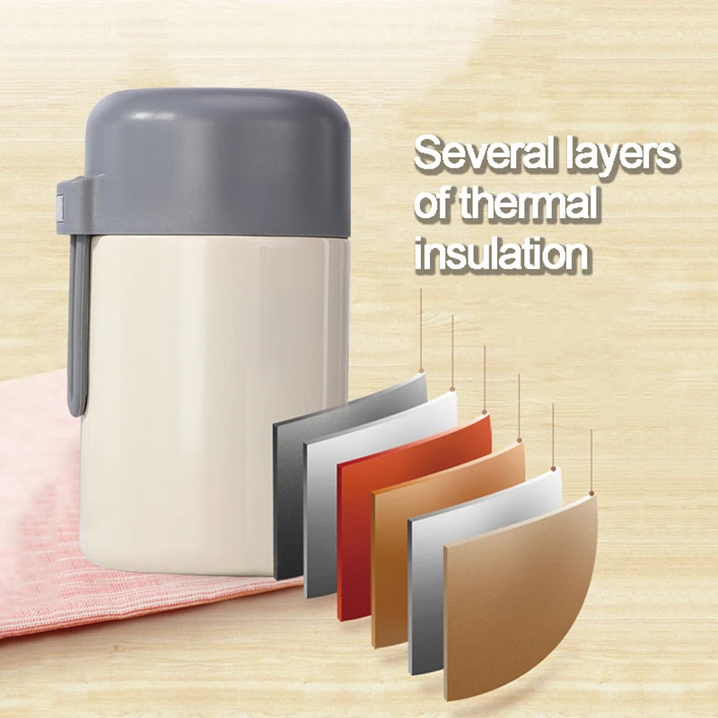 Термос для еды контейнер ланча вакуумный изолированный Ланч бокс Bento из