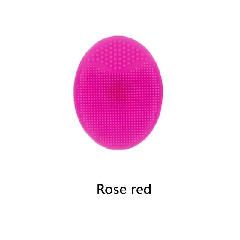 Rose red 1 шт., силиконовый для мойки, для лица, belleza, отшелушивающая, для лица, очищающая кисть для лица, для красоты, инструмент для макияжа - Цвет: Rose red