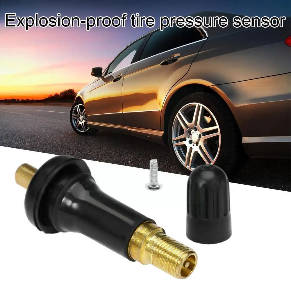 

4pc Rubber Tpms Tire Pressure Sensor Stem Service Kit Suitable For Automobiles With A Hub Bore Of 11.5 X5o6