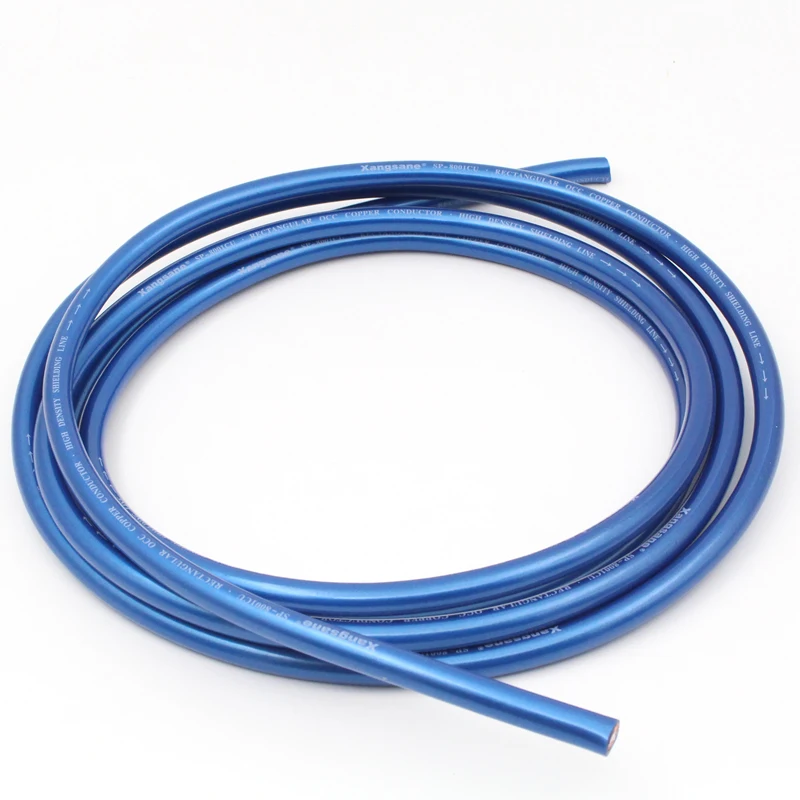 Прямоугольный медный провод OCC высокоплотная экранирующая линия Hi-Fi