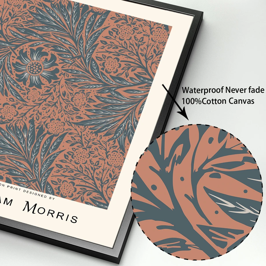 

William Morris Famous Canvas Paiting Abstract Style Wall Pictures Prints And Posters London Underground For Living Room Bedroom