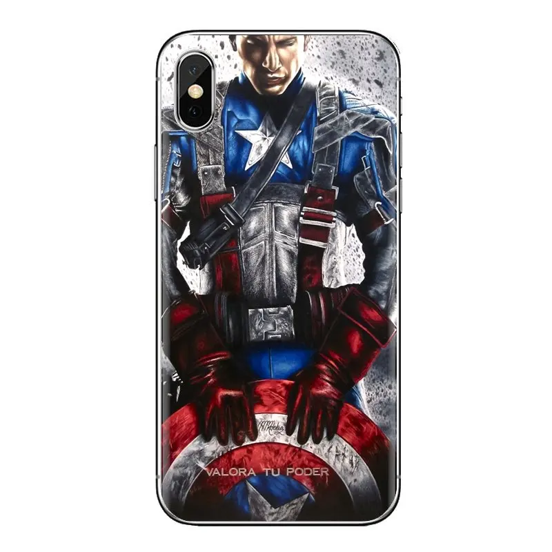 For Samsung Galaxy J1 J2 J3 J4 J5 J6 J7 J8 Plus 2018 Prime 2015 2016 2017 Soft Transparent Cases Covers Captain America USA |