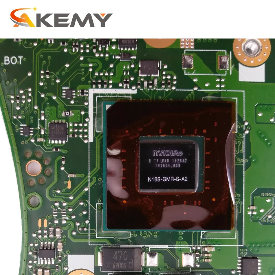 

Akemy X556UV Laptop motherboard for ASUS X556UV X556UJ X556UB X556UR X556UF X556UQ original mainboard 8G-RAM I3-6100U GT920MX
