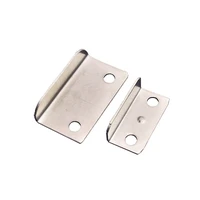 10pcslot metal right angle drawer lock strike plate for home office drawer cupboard door furniture connector hardware fastener
