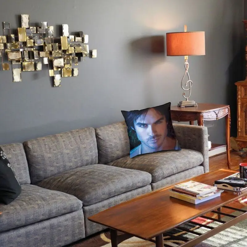 Йен Сомерхолдер Чехлы Деймона Сальваторе вампира Дневники Подушка Чехол для