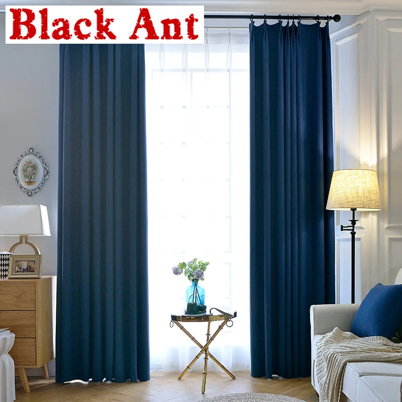 Модные однотонные хлопковые плотные занавески шторы из натурального льна