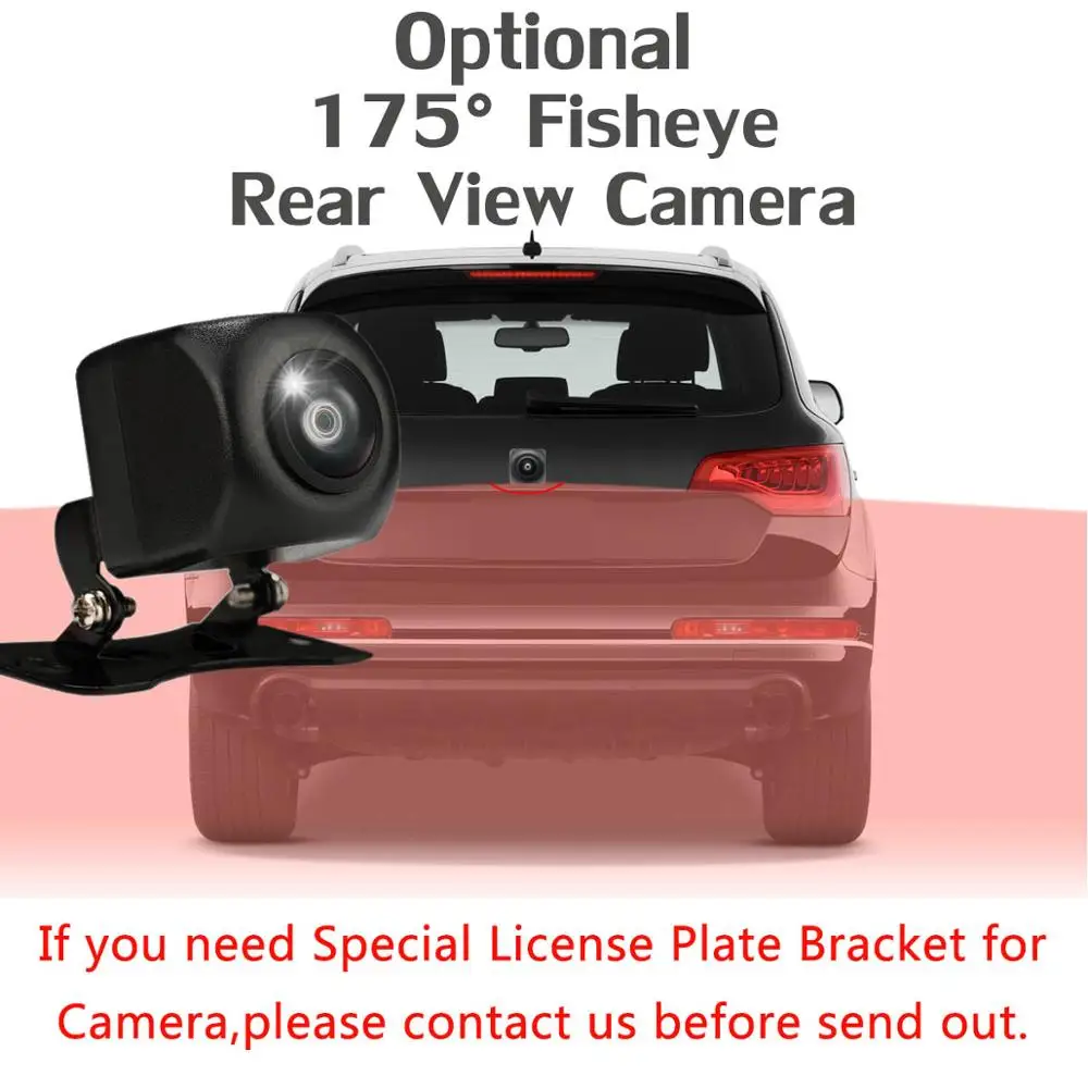 175 Fisheye Camera Дополнительная дополнительная стоимость для CarPlay DSP камера DAB DTV OBD ADAS TPMS ips экран Owtosin Android DVD продается только с автомобильным dvd вместе - Название цвета: 175 Fisheye Camera