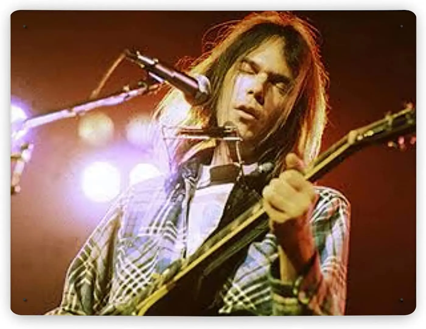 

Singer Neil Young Tin Signs Metal Sign Poster Iron Painting Bar Coffee Home Kitchen Retro Wall Decor 8x12 Inch