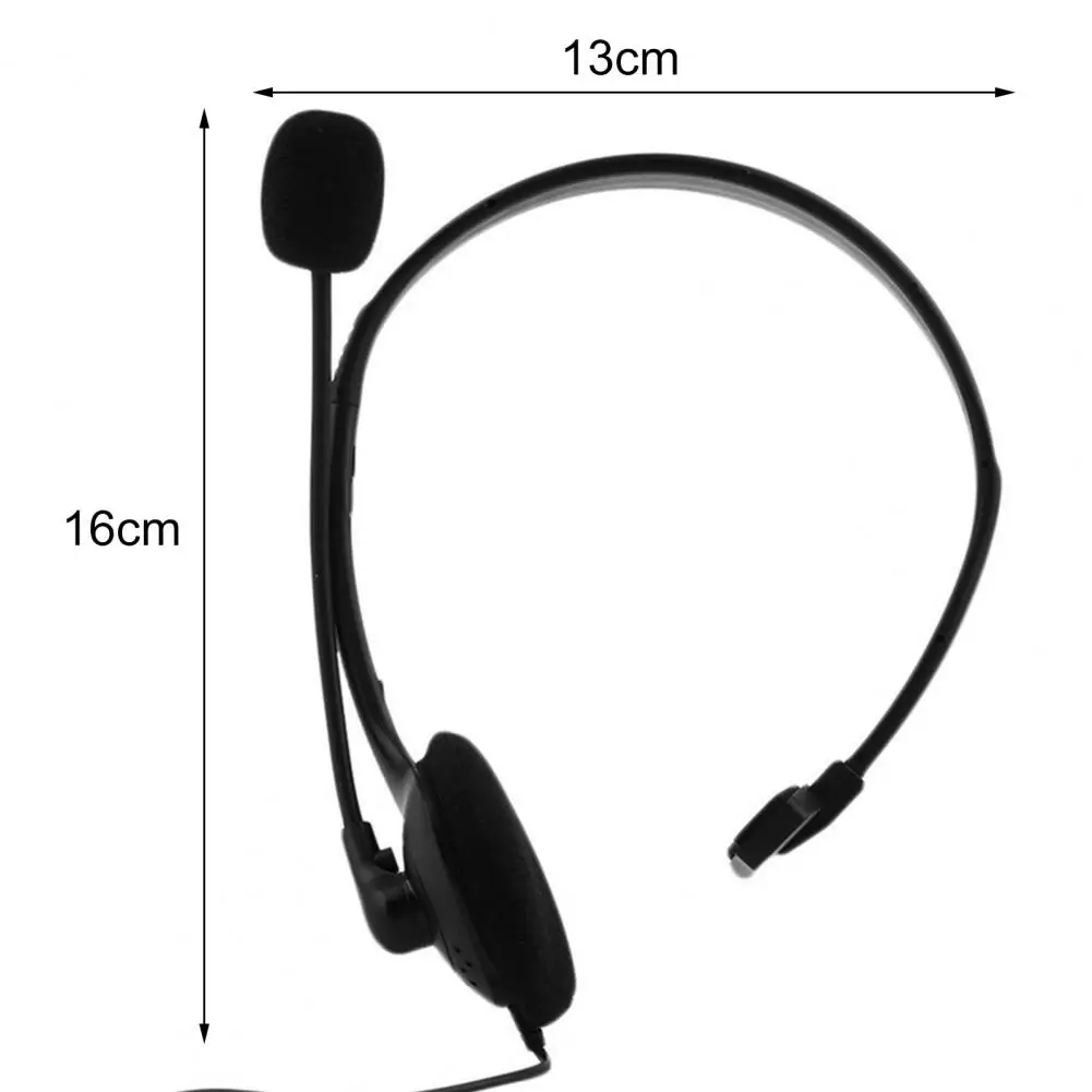 3.5mm Single Ear Headset Wired Gaming Headphone with Cantilever Microphone for PS4 | Earphones &amp Headphones