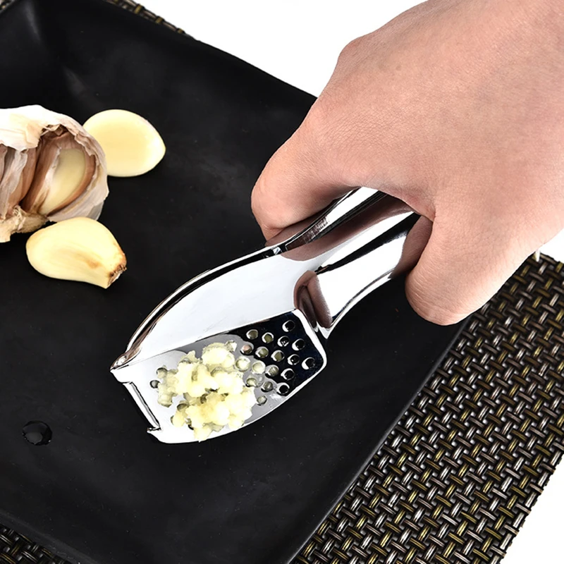 

1pcs Premium Metal Garlic Press Garlic Mincer Chopper Crusher Presser Slicer Grater Squeezer with Great Handle Kitchen Tools