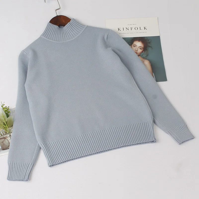 Толстый Теплый Женский пуловер BYGOUBY на осень и зиму свитер высококачественный