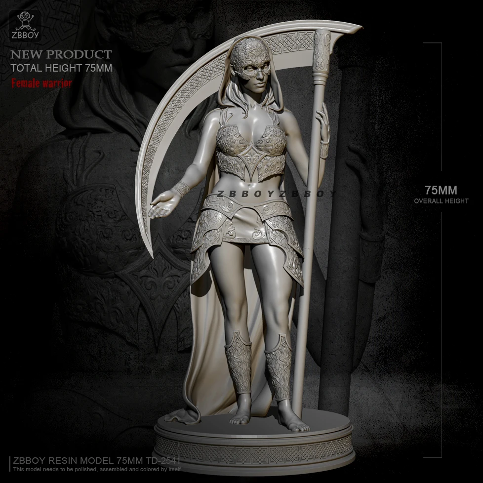 

75mm 1/24 Resin figure model kits DIY self-assembled TD-2541
